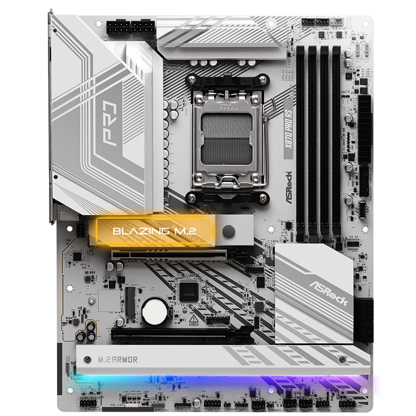 ASRock X870 PRO RS AM5 ATX Motherboard - Newegg.com